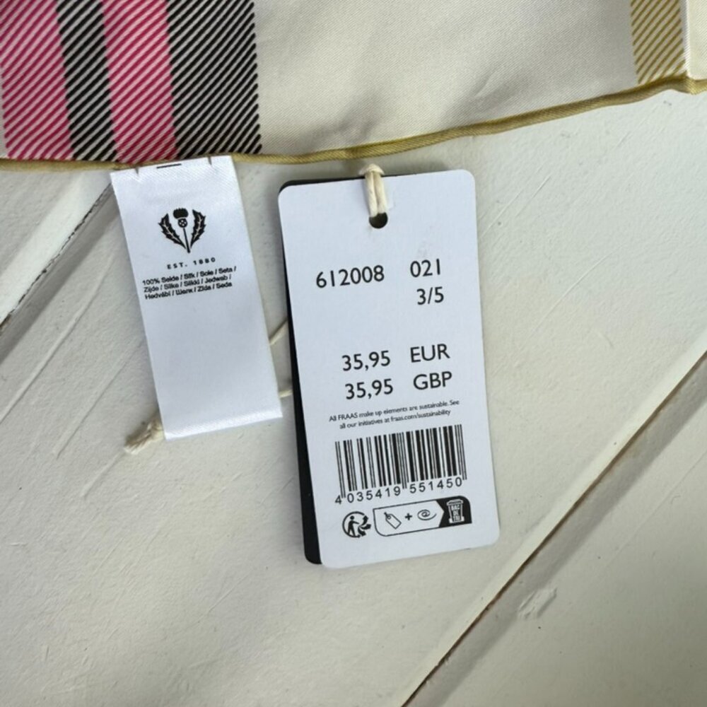 BNWT - Neckerchief with FRAAS Plaid made of pure silk - minor defect - Picture 3 of 5